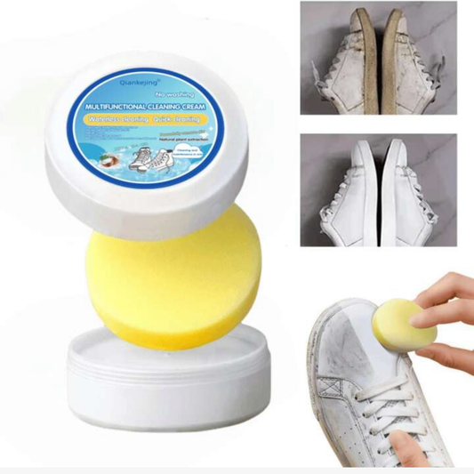 Crème Nettoyante Chaussures + Éponge Offerte