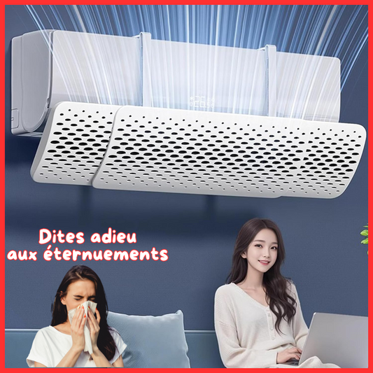 Déflecteur d’air réglable pour climatiseur.