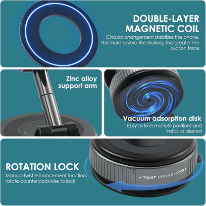 Support Téléphone Magnétique 360°