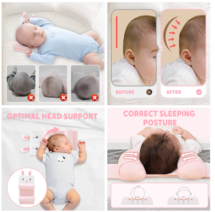 Coussin de modelage respirant pour bébé